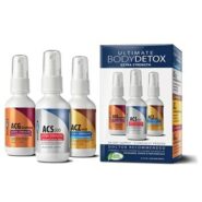 Ultimate Body Detox 2oz System (ACS 200, ACZ Nano, ACG Glutathione), 3 bottle set