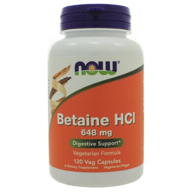 Betaine HCl 648mg - 120 capsules