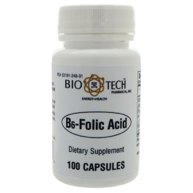 B-6 Folic Acid - 100 capsules