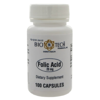 Folic Acid 20mg - 100 capsules