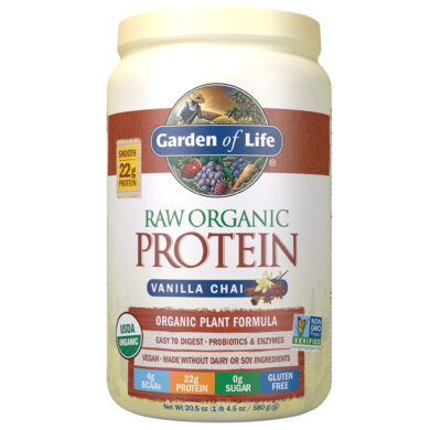 Raw Organic Protein Powder Vanilla Spiced Chai - 580 grams