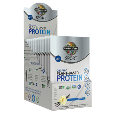 SPORT Organic Plant-Based Protein Vanilla - 12 packets