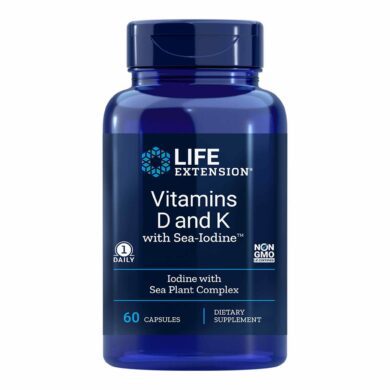 Vitamins D and K with Sea-Iodine - 60 capsules