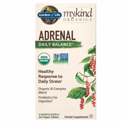 mykind Organics Adrenal Daily Balance - 120 tablets