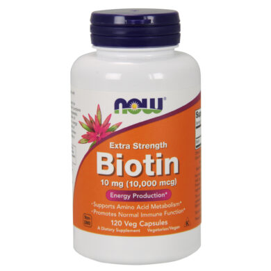 Biotin 10mg (10,000mcg) - 120 capsules