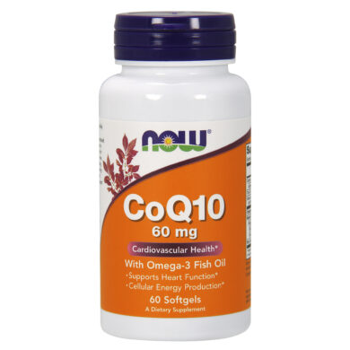 CoQ10 60mg w/Omega 3 Fish Oil - 60 softgels
