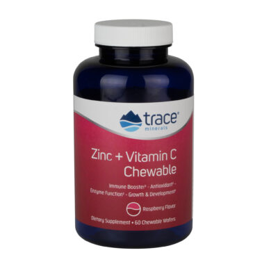 Zinc + Vitamin C Chewable - Raspberry - 60 wafers