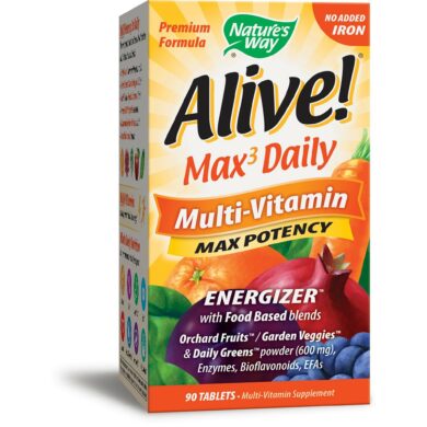 Alive! Max3 Daily Multi-Vitamin Iron-free - 90 tablets
