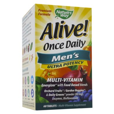 Alive! Once Daily Mens Multi (Ultra Potency) - 60 tablets