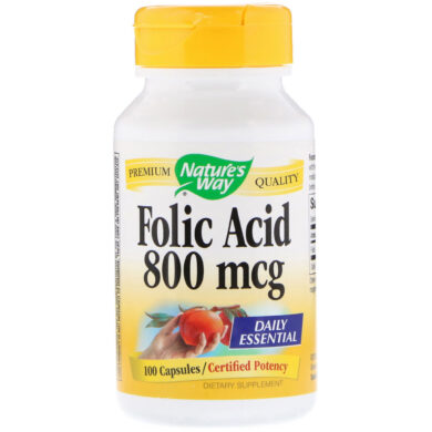 Folic Acid - 100 capsules