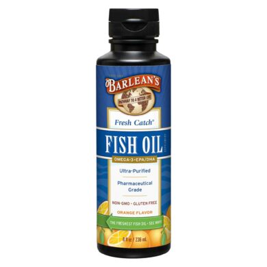 Fresh Catch Fish Oil Orange Flavor Liquid - 8 ounces
