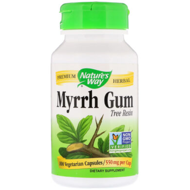 Myrrh Gum Tree Resin - 100 capsules