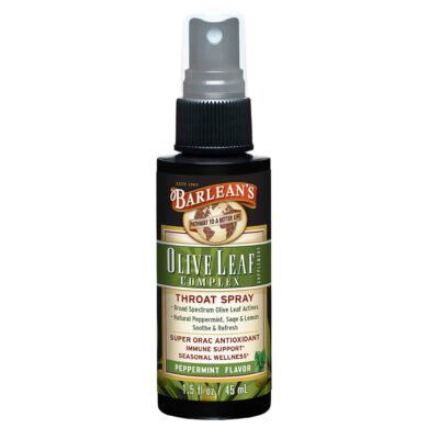 Olive Leaf Complex Throat Spray Peppermint - 1.5 ounces