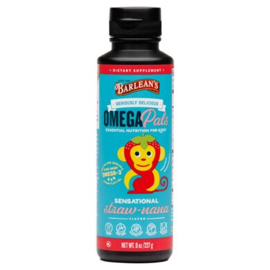 Seriously Delicious Omega Pals Sensational Straw-nana Flax Oil - 8 ounces