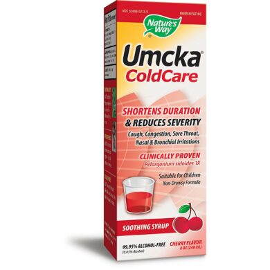 Umcka ColdCare Alcohol Free Cherry Syrup - 8 ounces