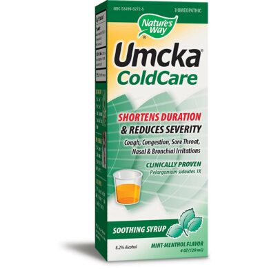 Umcka ColdCare Menthol Syrup - 4 ounces