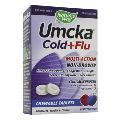 Umcka Cold+Flu Berry Chewable - 20 chewables