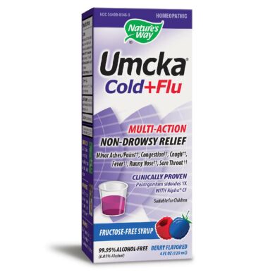 Umcka Cold+Flu Syrup Berry - 4 ounces