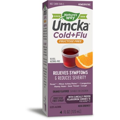 Umcka Cold+Flu Syrup Orange - 4 ounces