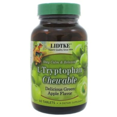 L-Tryptophan Chewable Green Apple - 60 chewables