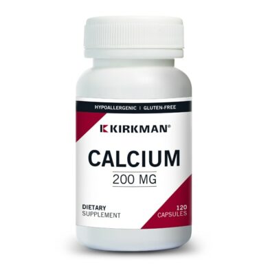 Calcium 200 mg - Bio-Max Series - Hypoallergenic - 120 capsules