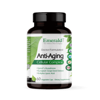 Anti-Aging Cellular Complex - 60 vcaps + Setria® L-Glutathione & R-ALA VEGAN