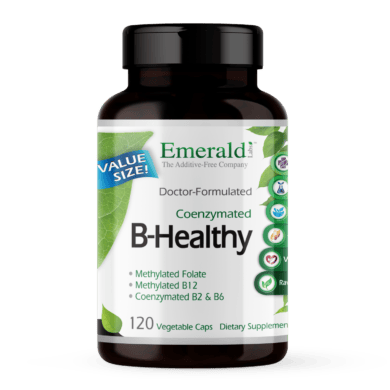 B-Healthy® Complex with B-12 - 120 vcaps (2 Month Size) VEGAN & Coenzymated