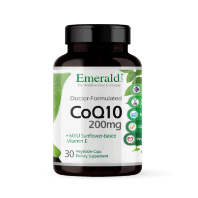 CoQ10 200mg + Vitamin E 60 IU - 30 vcaps VEGAN