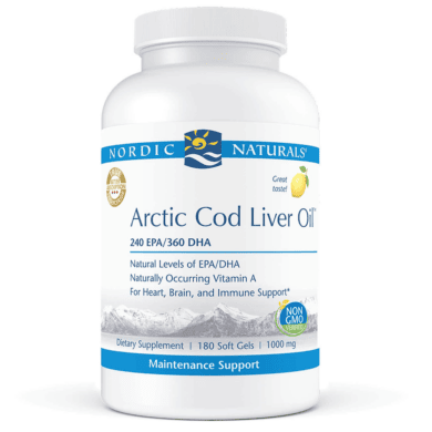 Arctic Cod Liver Oil Lemon - 180 Softgels